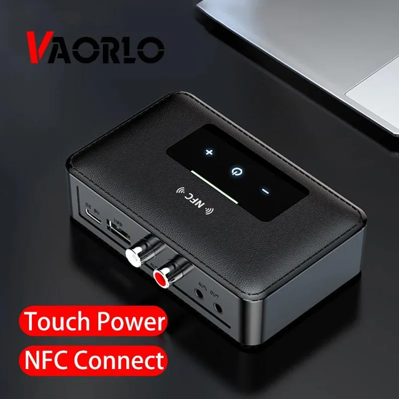 Разъемы Vaorlo Nfc Bluetooth-приемник-передатчик Беспроводной адаптер 2 в 1 Touch Power для наушников телевизора Стерео музыка с 3,5 мм Aux