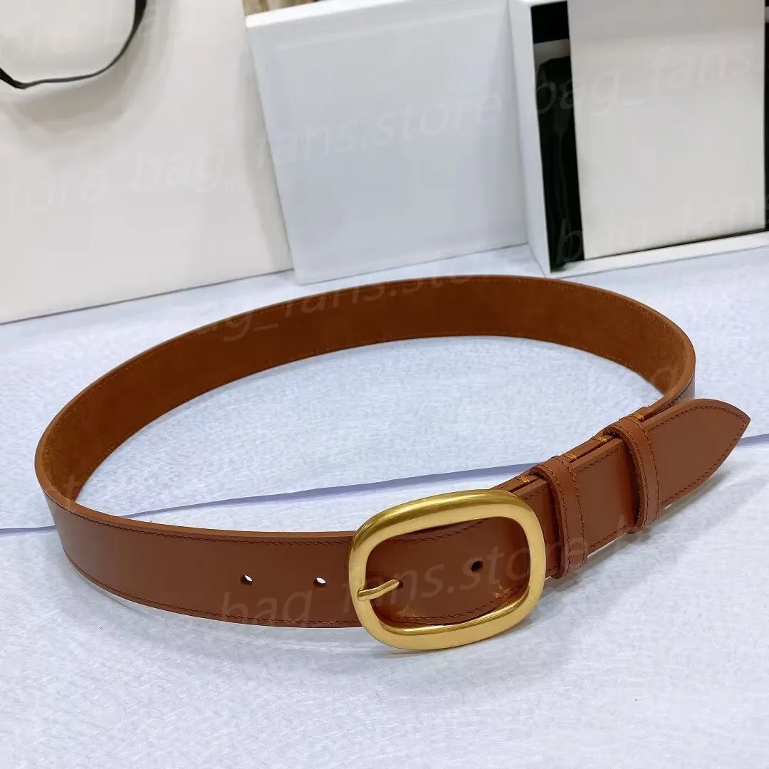 10A Quality Fashion Designer Belts With Oval Buckle Women Men Couples ...
