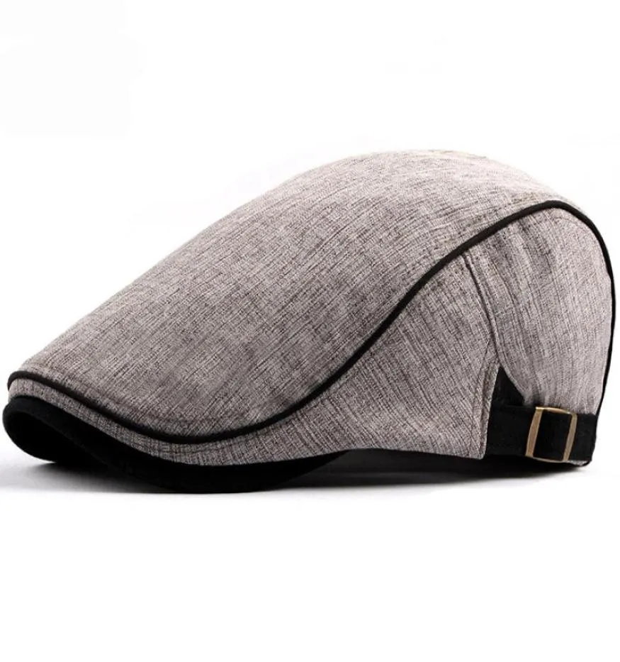 HT1578 2020 New Spring Summer Men Women Hat Fashion Western Style bill Ivy Flat Cap Hat Adjustable Cotton Newsboy Beret Cap4988101