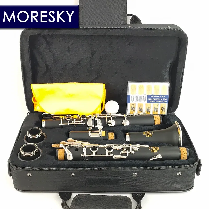 MORESKY Oehler System Clarinetto A Tune Ebanite/Gomma dura 18 tasti E811