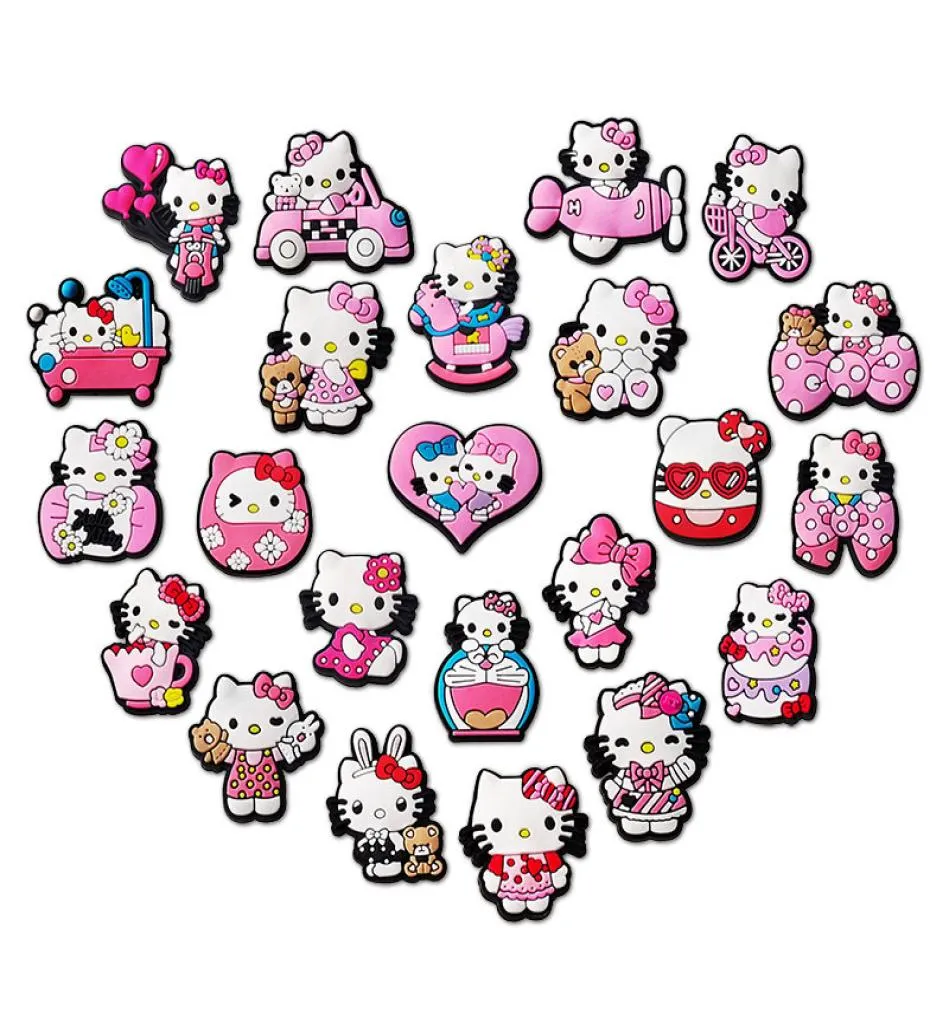 Anime charms wholesale cute cat cartoon charms shoe accessories pvc decoration buckle soft rubber charms4478709