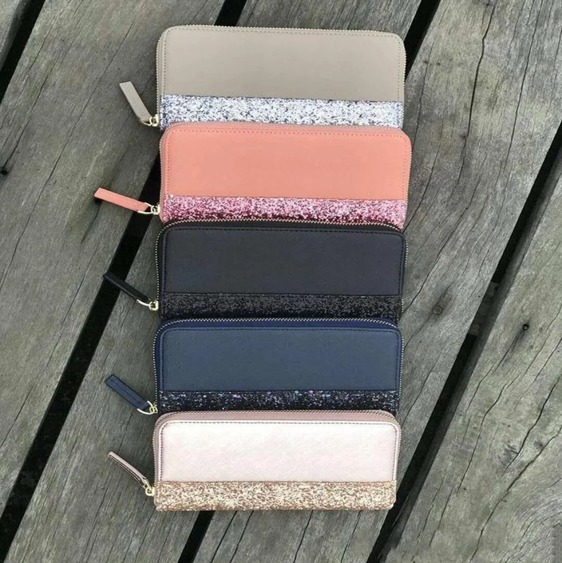 2020 portafogli glitter firmati di marca brillanti nuovi colori della borsa con cerniera brillanti per le donne Portafoglio corto da donna di qualit