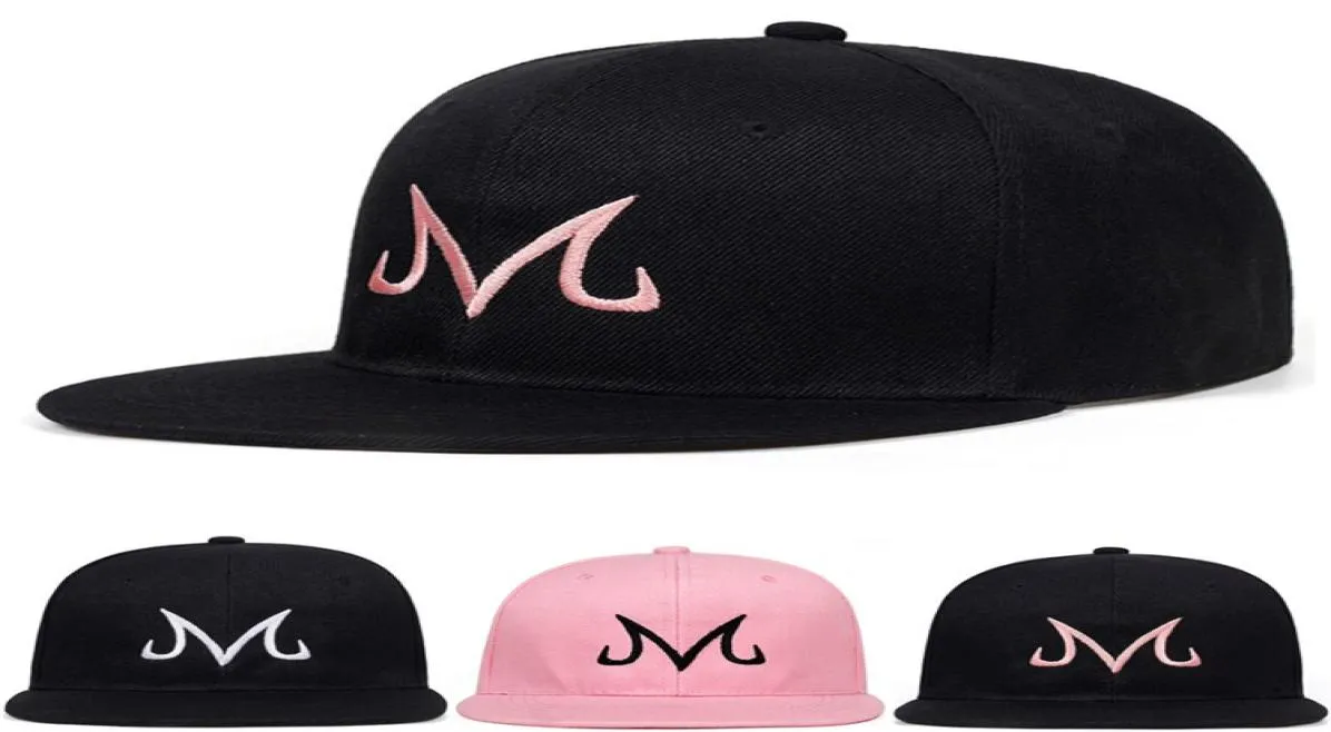 2019 Högkvalitativ majin Buu broderad slog Cap Snapback Cotton Hat Baseball Cap för män Kvinnor Hip Hop Hat Golf Cap3728828