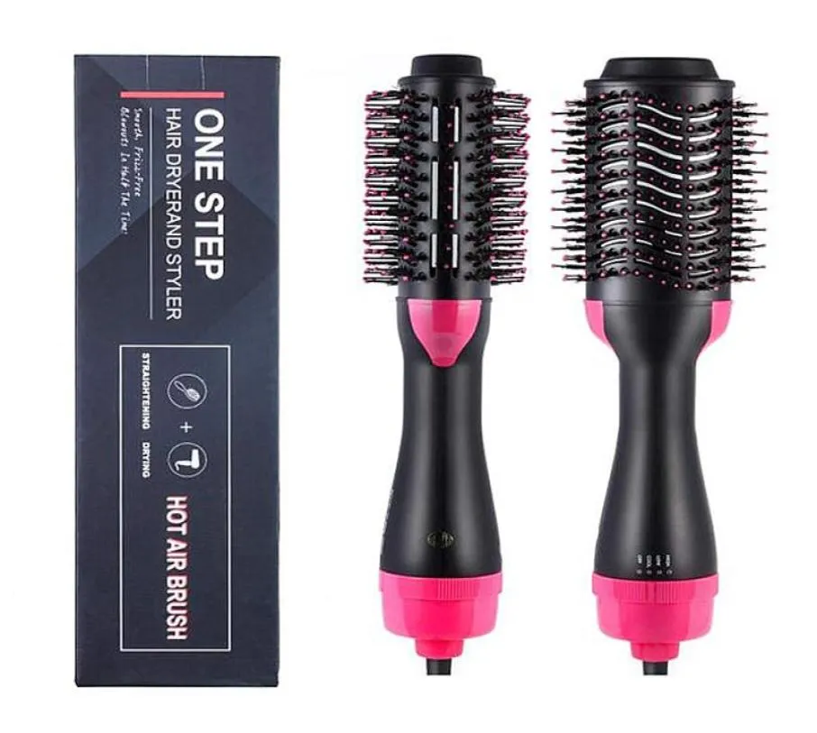 2 in 1 Multifunctional Hair Dryer Rotating Hair Brush Roller Rotate Styler Comb Styling Straightening Curling Iron air comb7967844