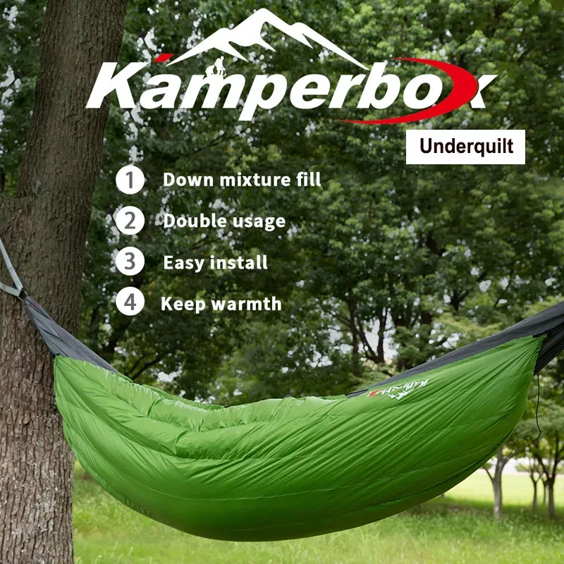 Kamperbox Underquilt Sleeping Bag Down Filt Hybrid Sleeping Bag Camping Quilt Sleeping Bag 231225