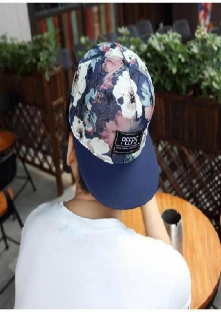 Ball Caps Fashion HipHop Men039S Baseball Cap PEEPS Patch Pattern Summer Breathable Hip Hop Outdoor Sports Sun Hat Elastic Gor8727336