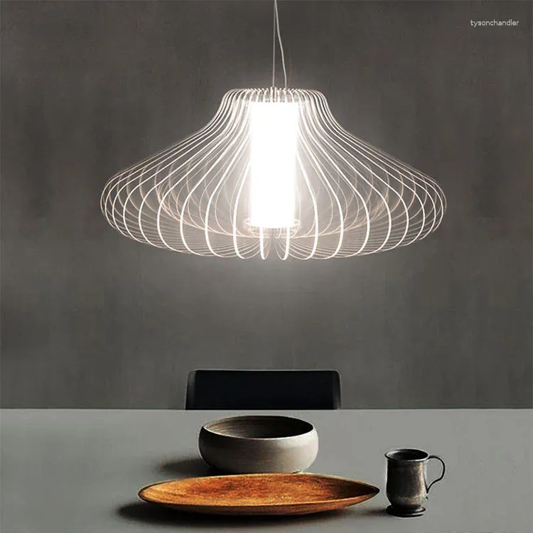 Pendant Lamps Modern Led Iron Chandeliers Ceiling Light Decorative Items For Home Vintage Bulb Lamp Luminaria De Mesa