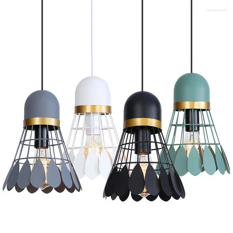 Pendant Lamps North Europe Badminton Restaurant Lamp Dining Room Creative Personality Bar Study Bedroom Light Decor