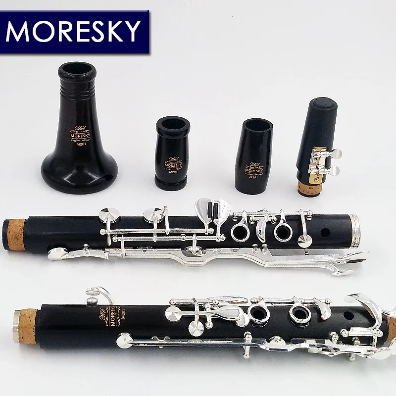 Oehler System clarinet G Tune Ebony clarinet Silver plated keys MORESKY M201