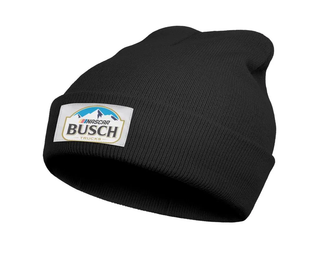 Moda Busch Light Logo Kış Sıcak Beanie Şapkaları Vintage Bira Logosu Kaza durumunda kan grubum hafif sıkıntılı kırmızı beyaz5636046