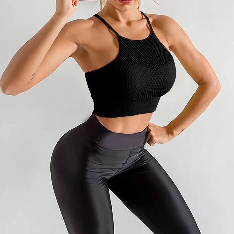 Shapers pour femmes Séchage rapide Grande poitrine Sous-vêtements de sport Soutien-gorge de fitness respirant Soutien-gorge de yoga sans couture pour femmes Fermeture à glissière avant Légèreté