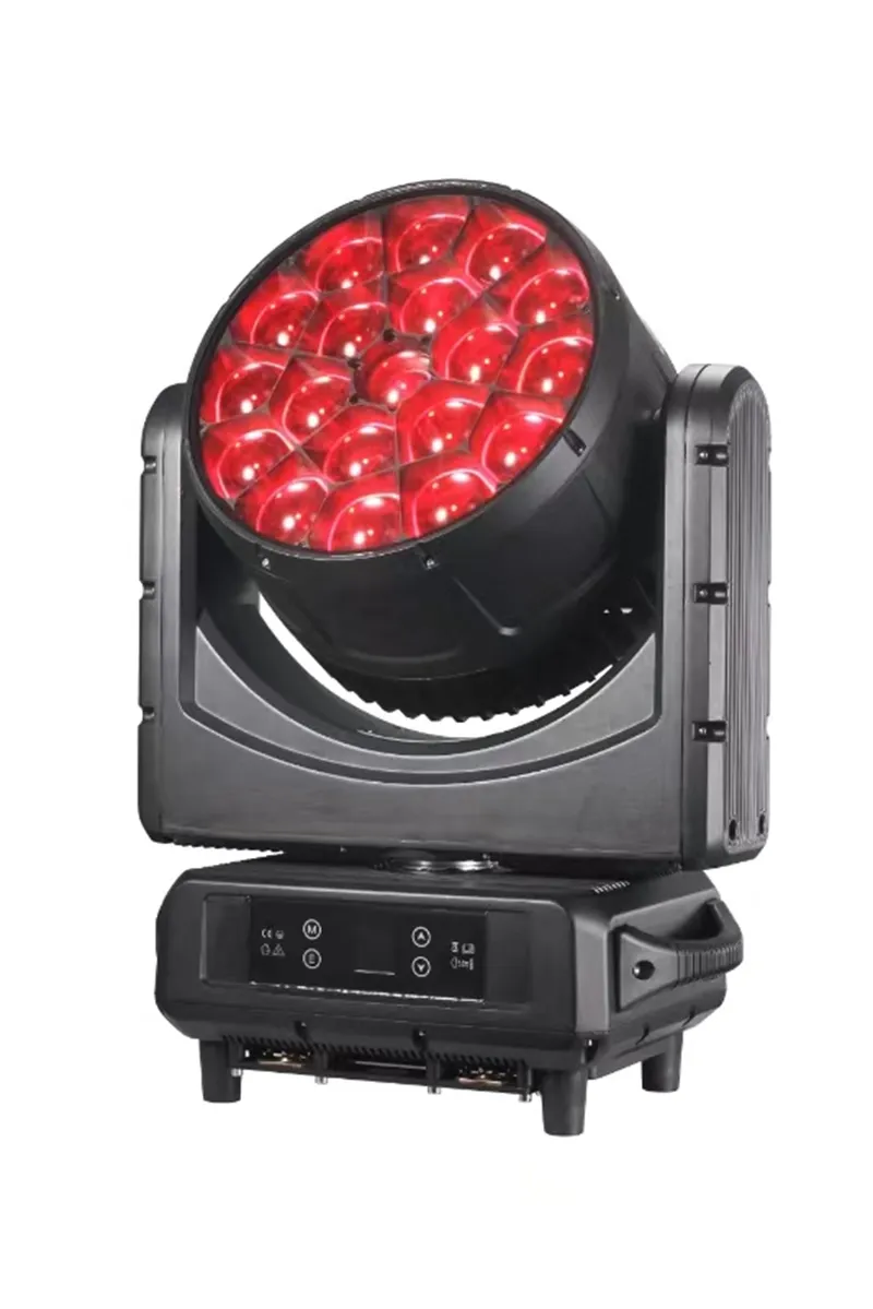 4pcs 실외 방수 DMX Lyre Beam Wash Zoom Big Eye IP65 19*40 RGBW LED 이동 헤드 라이트 IP65