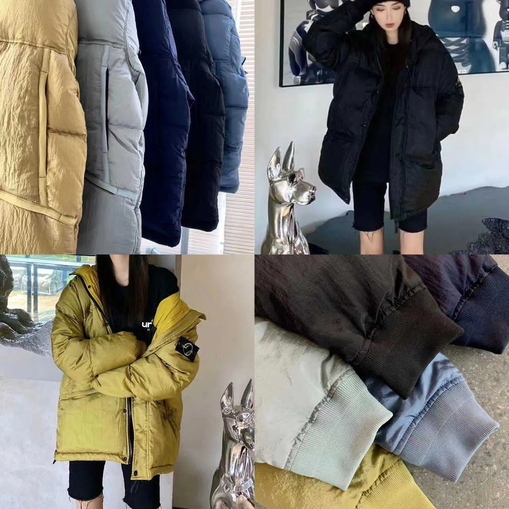 Piumino firmato Parka Cappotto per uomo Donna Giacche invernali Stile moda Corsetto sottile Vestito spesso Giacca a vento Tasca Cappotti caldi fuori misura92O4