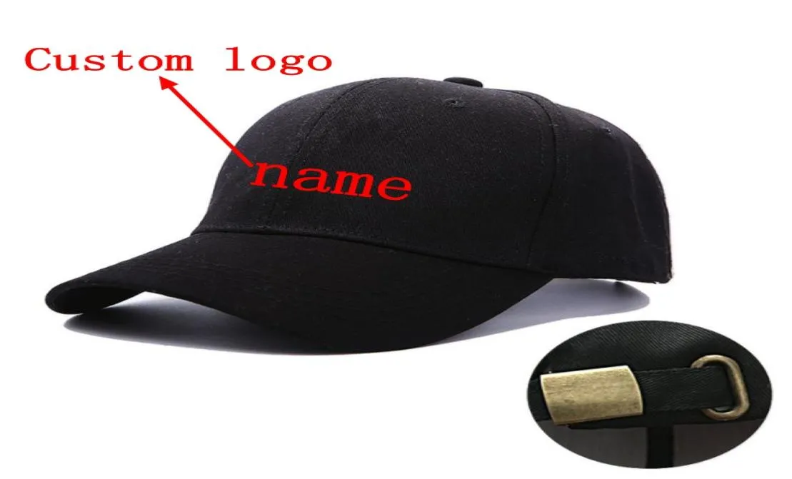 Nieuwe MOQ 10 stks Custom Logo Borduren Baseball Cap Casual Tide Mode Hip Hop Hoed Unisex Volwassen Verstelbare Vader Hat2526430