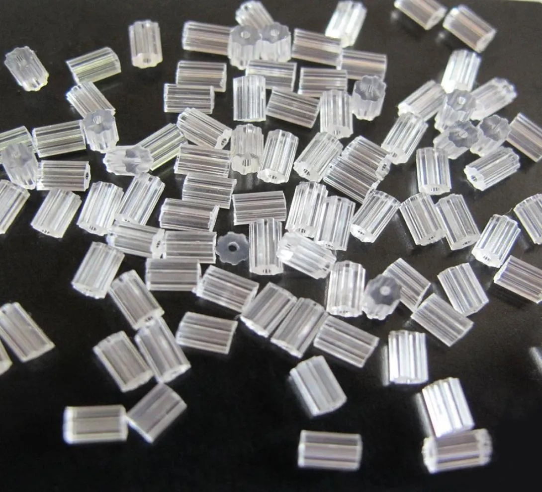 1000PCSLot Plastic Clear Rubber Earring Backs Siliconen Oorbellen Stoppers Backing Vervangingen Oorbellen Sieraden Finding2037854