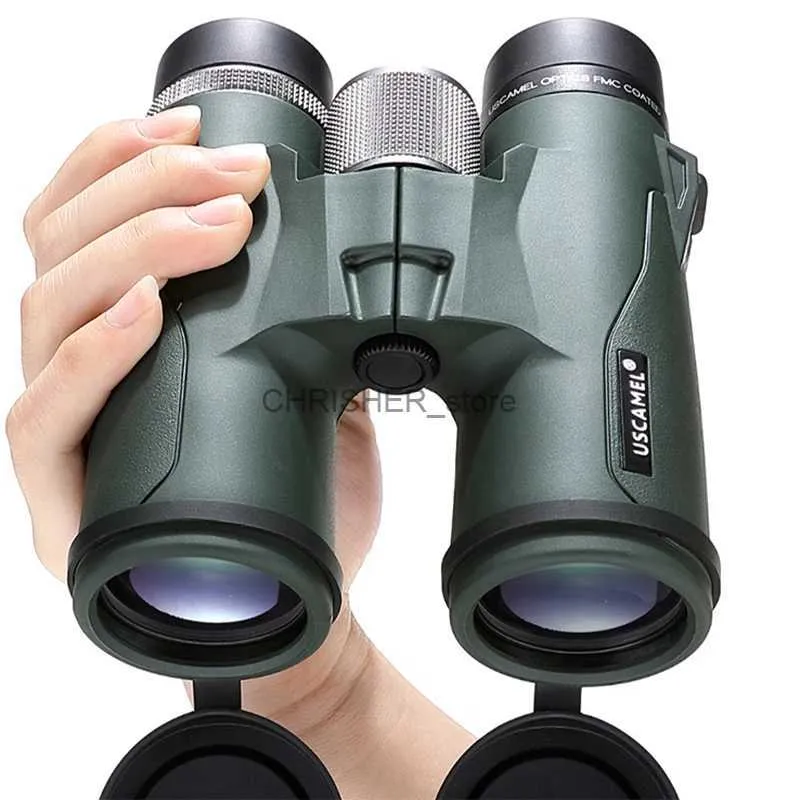 Telescope Binoculars USCAMEL jumelles d'extérieur HD haute puissance 8/10X42 BAK4 Zoom télescope étanche rempli d'azote vision nocturne pour la chasse randonnée L231226