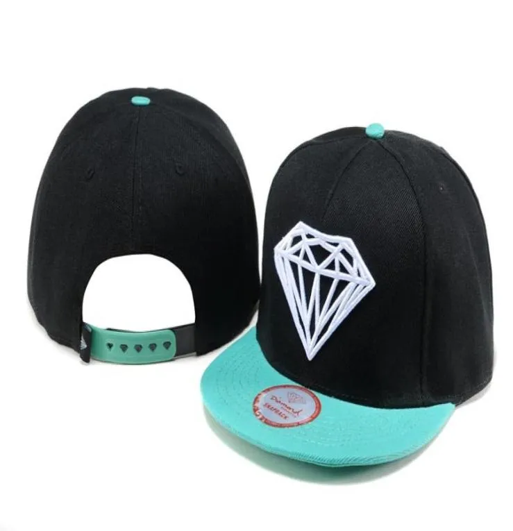 Många färger justerbara storlek diamanter levererar co snapbacks snapback caps hatt baseball hattar diamant snapback cap6241981