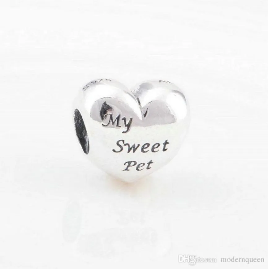 Pet Charms 925 Silver Fits Style bransoletki My Sweet Paw Print 791262 H93579415