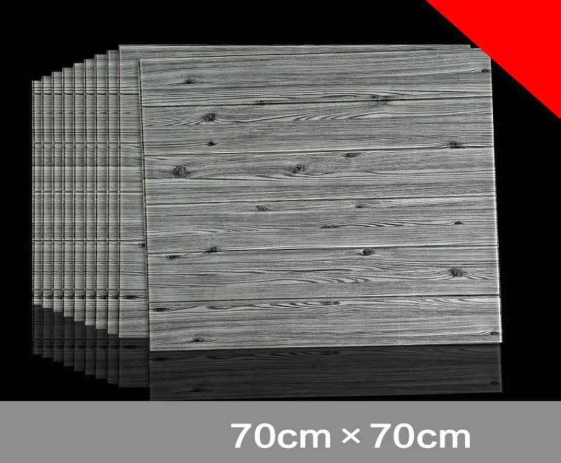 Adesivo da parete con texture in mattoni 3D Pannelli da parete Decalcomanie Carta da parati autoadesiva in schiuma impermeabile per TV Sfondo Art Wall Decor2196592