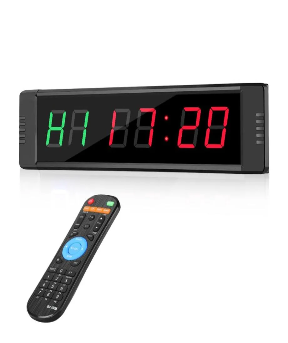 Programable Remote control LED Interval garage sports training clock crossfit gym Timer 10082336407