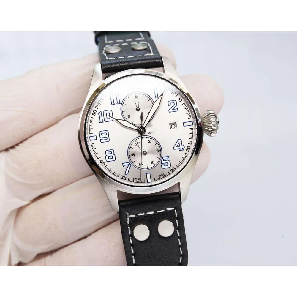 Drogie Menwatch IWC zegarek męskie zegarki Pilot Watches 5A Wysoka jakość automatycznego ruchu mechanicznego Uhren All Diar Watchen Watchen Transparent Montre Pilot Luxe JW9A