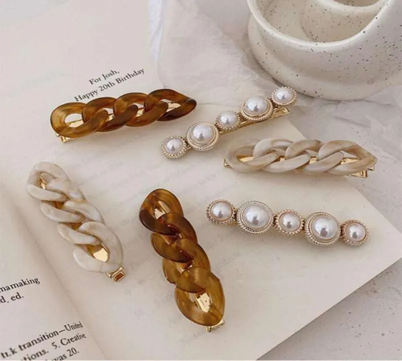 Chain Hairpins Gold Color Long Barrettes Hair Clips for Women Girls Korean Fashion Hairpin Hair Accessories7770246