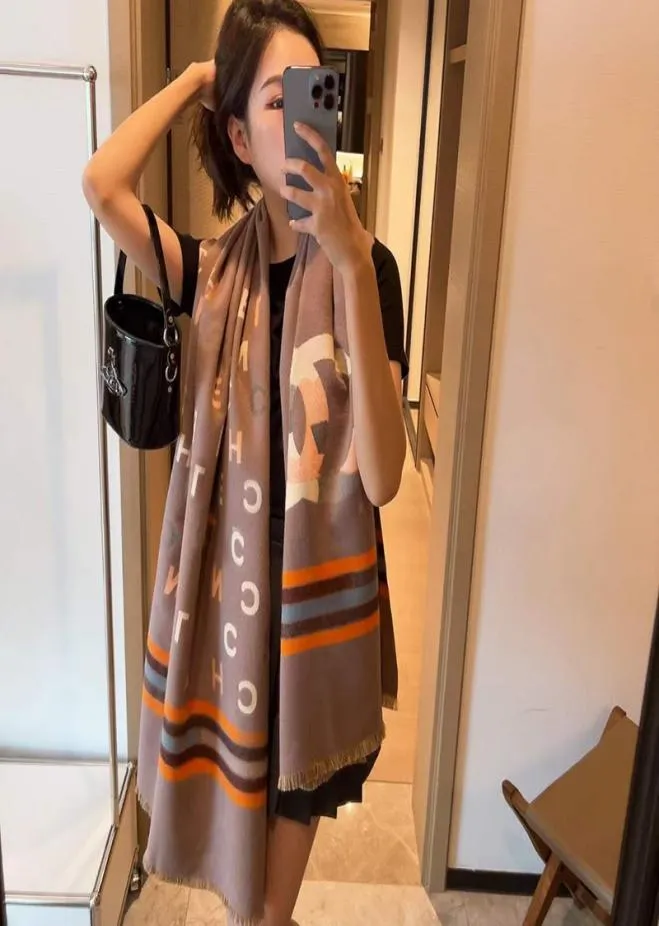 Luxury Brand Cashmere Warm C Scarf for Women Design Winter Thick Shawl Wrap Pashmina Blanket Poncho Female Bufanda Echarpe Foulard5358328