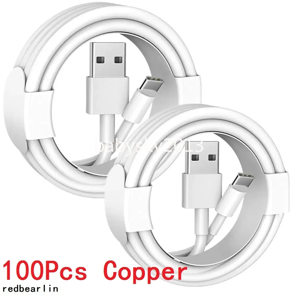 Fast Charging 60-100pcs Copper High Quality 1m 3FT Type c Micro USb Cable Charger Cables For Samsung S20 S22 S23 Xiaomi Huawei B1