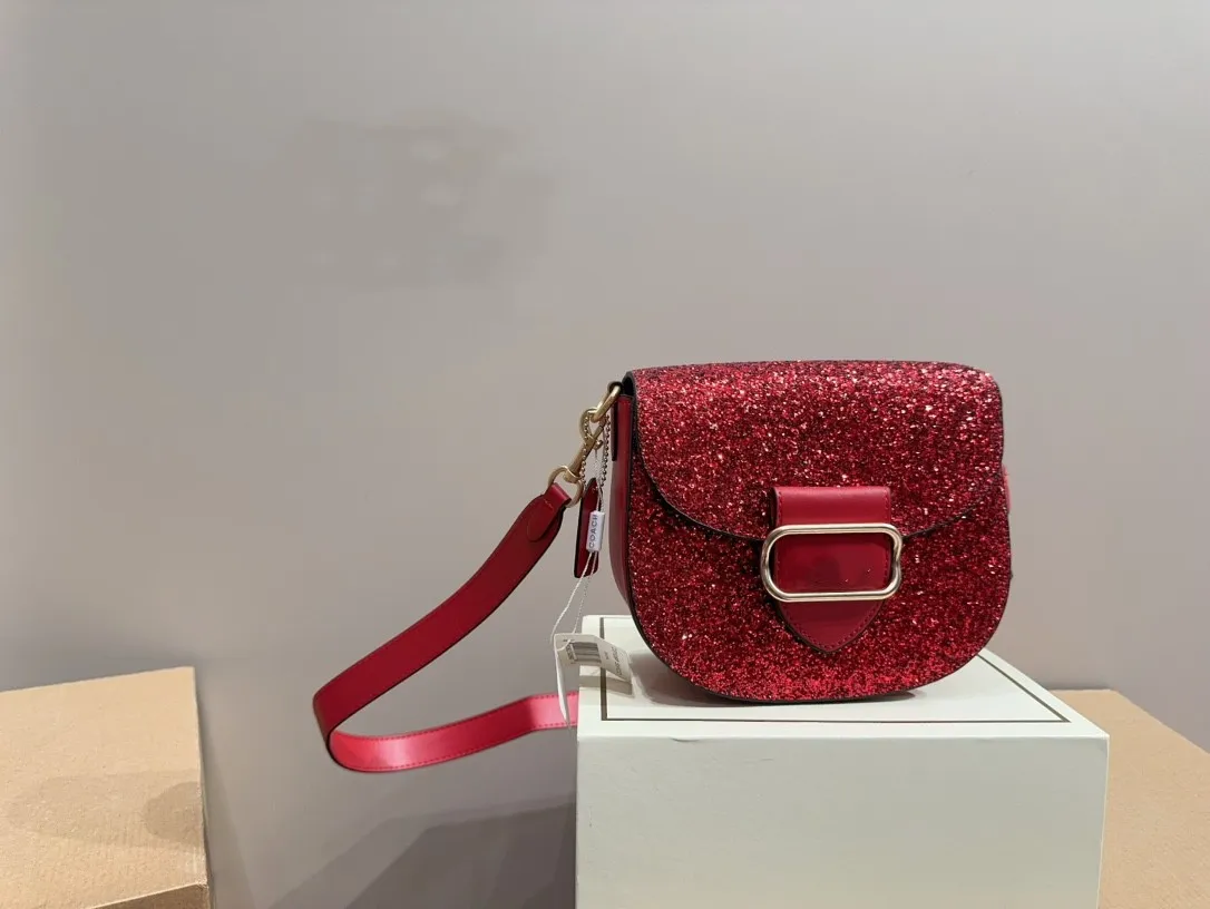 Neujahrs begrenzte schärfende Diamant -Satteltasche Handtaschen Frauen Mode Shopping Satchels Umhängetaschen Totes Crossbody Messenger Bags Geldbörsen Brieftaschenklappe Aktentasche