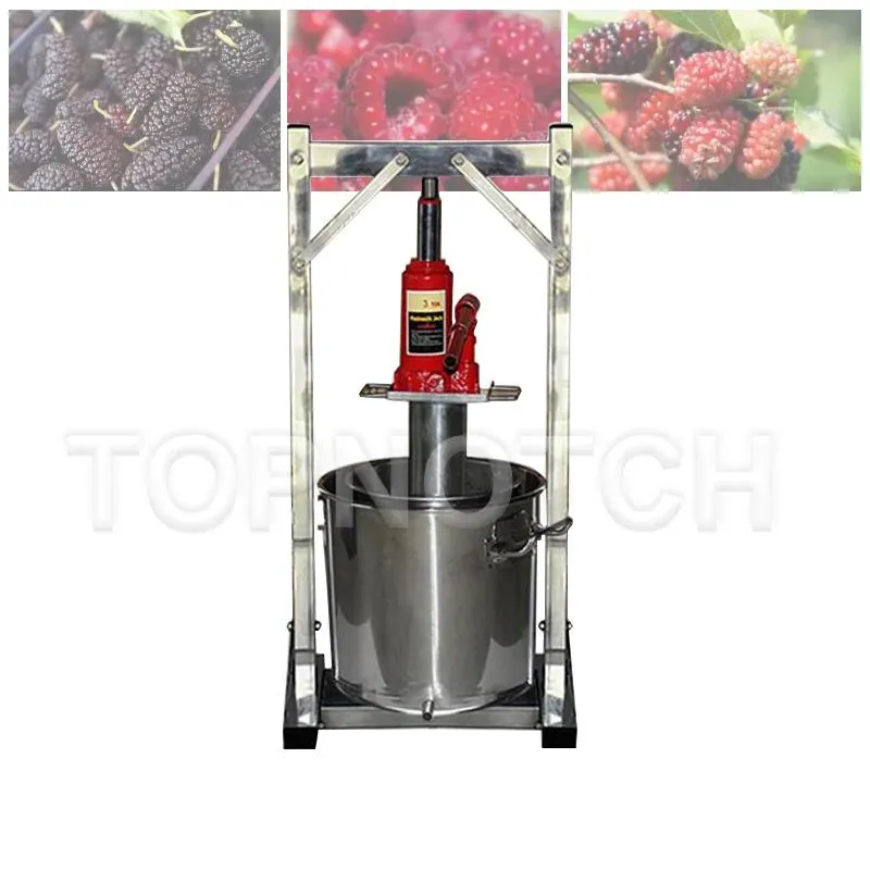 Juicers 12L roestvrijstalen druivenpers Juicers Drukfilterapparatuur Huishoudelijke wijnbereidingsmachine