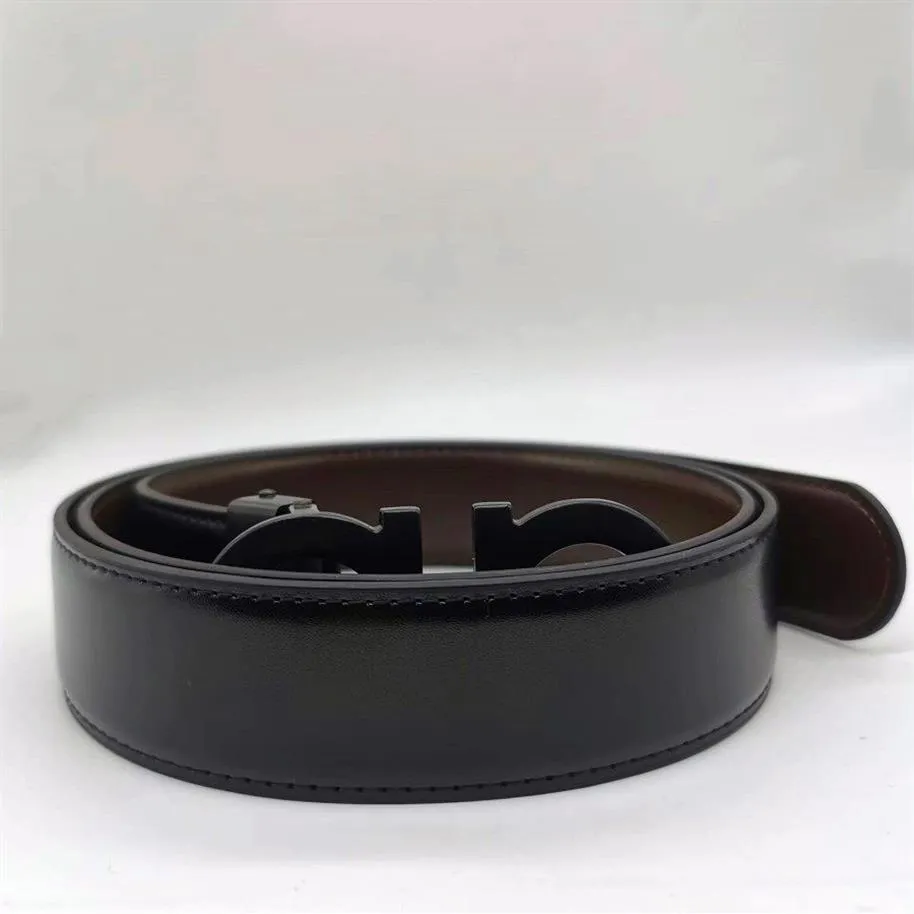 مصمم الحزام الفاخر Ceinture Leather Belts المصممون للرجال 3 ألوان متوفرة Big Buckle Chastity Top Fashion Mens Cintura Widt293J