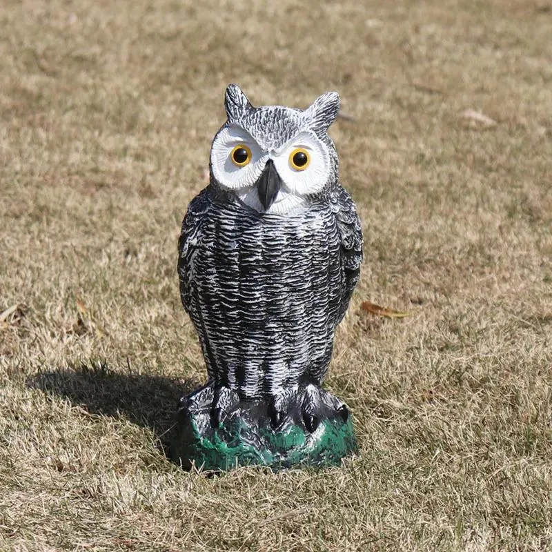 Wreaths Owl Statue Pe Outdoor Scare Rats Birds Simulated Animal Hunting