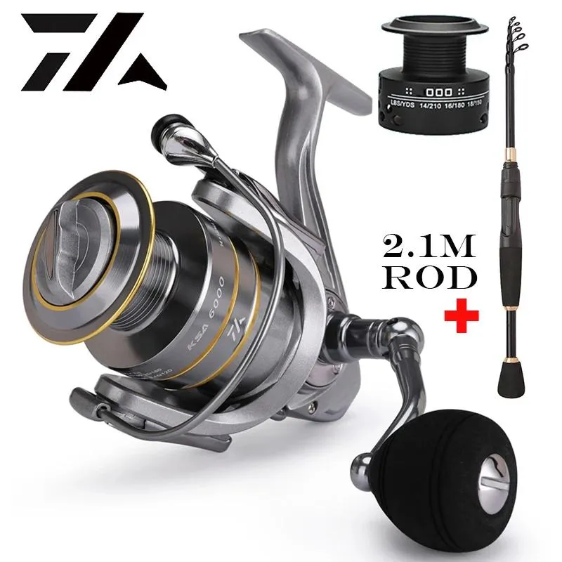 Line Rod and Reel Set Rod Combo Double Spool Fishing Reel Gear Ratio High Speed Spinning Reel Casting Reel Carp for Saltwater