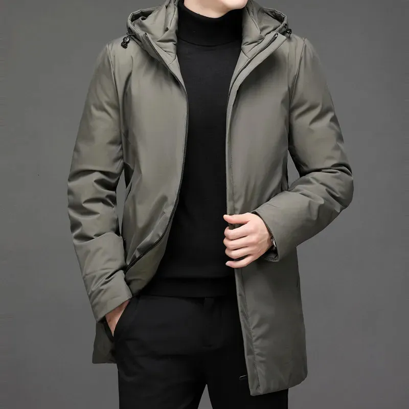 2023 chegada de inverno homens jaqueta quente de alta qualidade casaco casual engrossar com capuz parka masculino tamanho m 4xl 231226