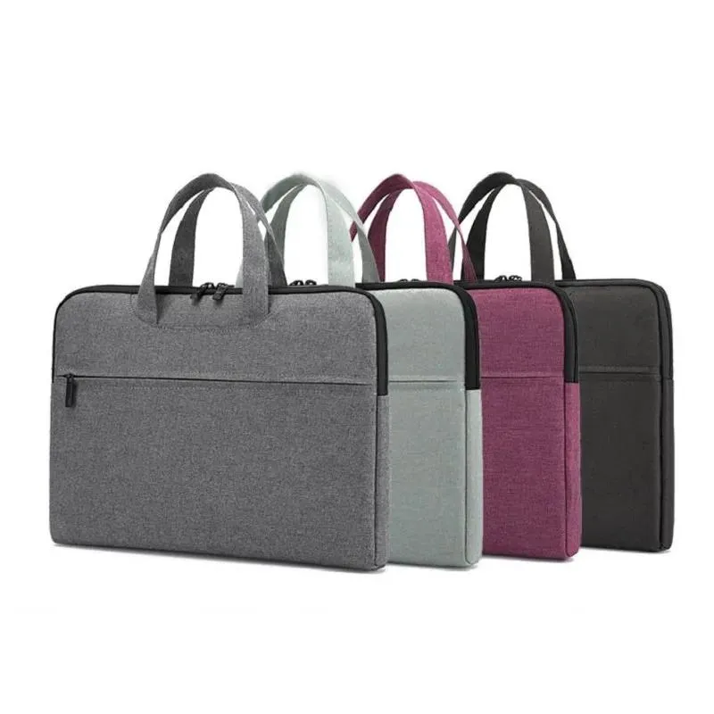 Bags Business Briefcase Women Men Meeting Handbag Printing Canvas Document Bag Portable Oxford Envelope Office Custom