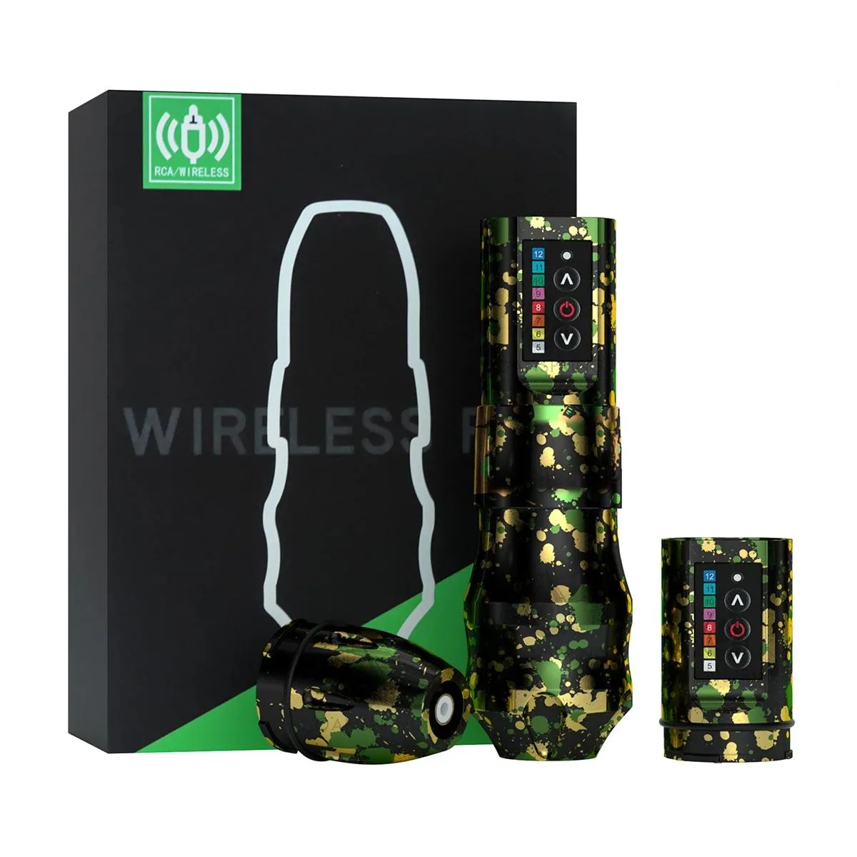 Machine Exo Tattoo Pen Wireless Rotary Hine Kit 3.5/4.0/4.6mm Stroke Optional Fast Charging Battery 1800mah Pen Kit for Body Artist