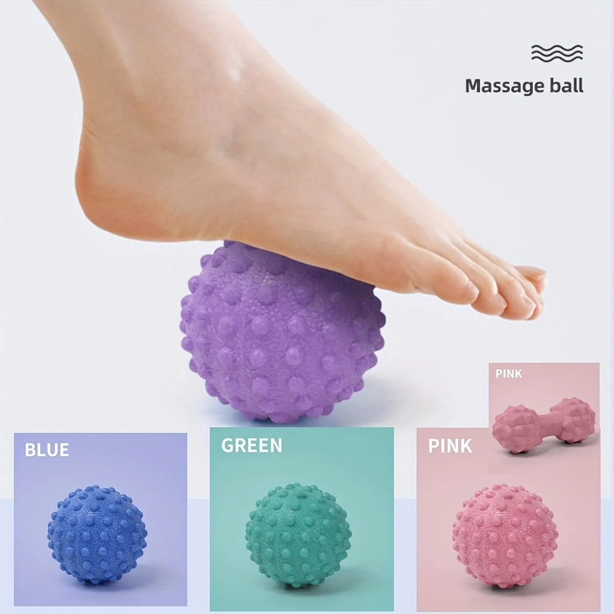 TPE-Yoga-Massageball zur Entspannung, Triggerpunkt-Fußmassagegerät