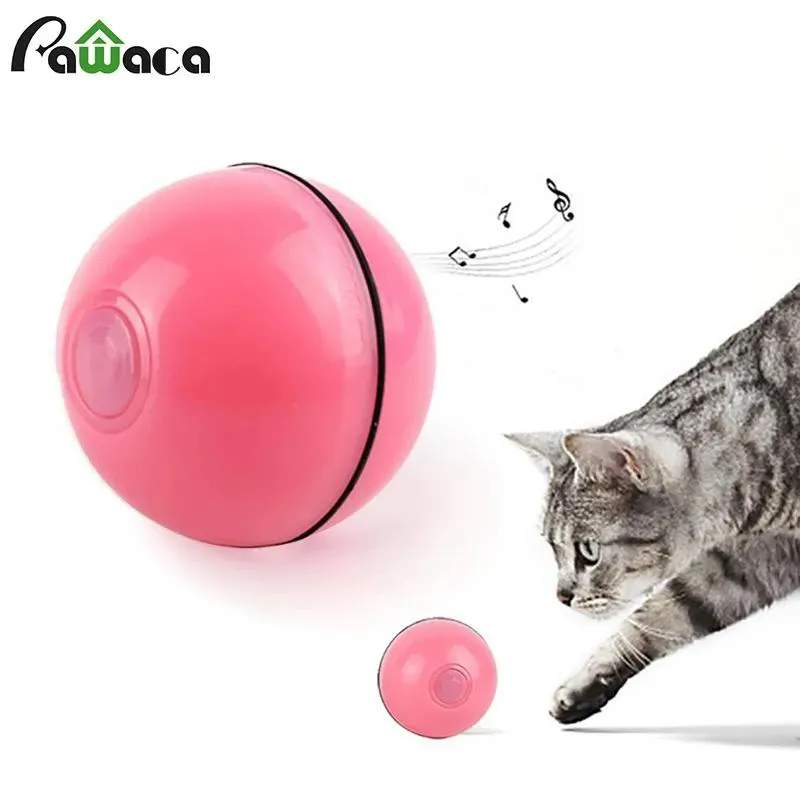 Speelgoed Kattenspeelgoed Slimme interactieve automatische rollende bal Actieve sprong Roterende bal USB Elektrisch Intelligent vermijden obstakel Huisdierspeeltje