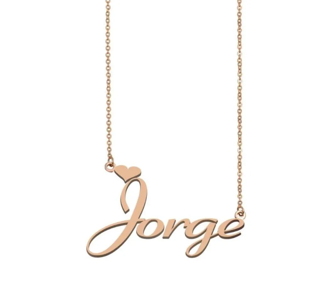 Jorge Name Necklace Custom Name Necklace for Women Girls Friends Birthday Wedding Christmas Mother Days Gift6909904