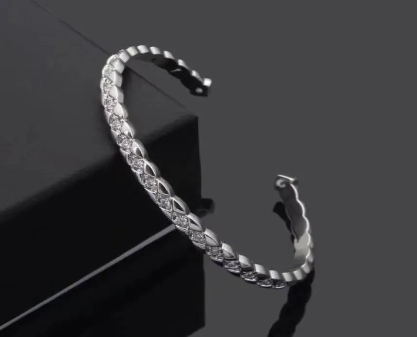 zilveren armbanden designer sieraden damesarmbanden mode diamant roestvrij staal superieure kwaliteit Chirstmas Valentines Thanksgivin7201937