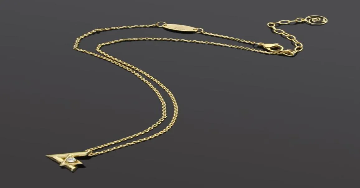 Collier en acier inoxydable, grand et petit diamant unique entrelacé en forme de V, collier de clavicule pour femmes 039s, 8683675