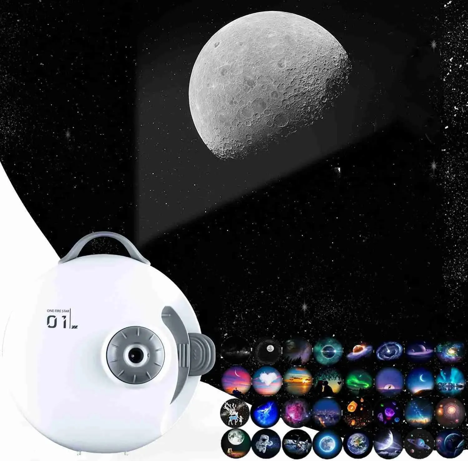 Lights Lights 32 i 1 LED Galaxy Planetarium Projector Lamp Remote Bluetooth Högtalare Star Night Light Kids Room Tak Hemdekor Nightl