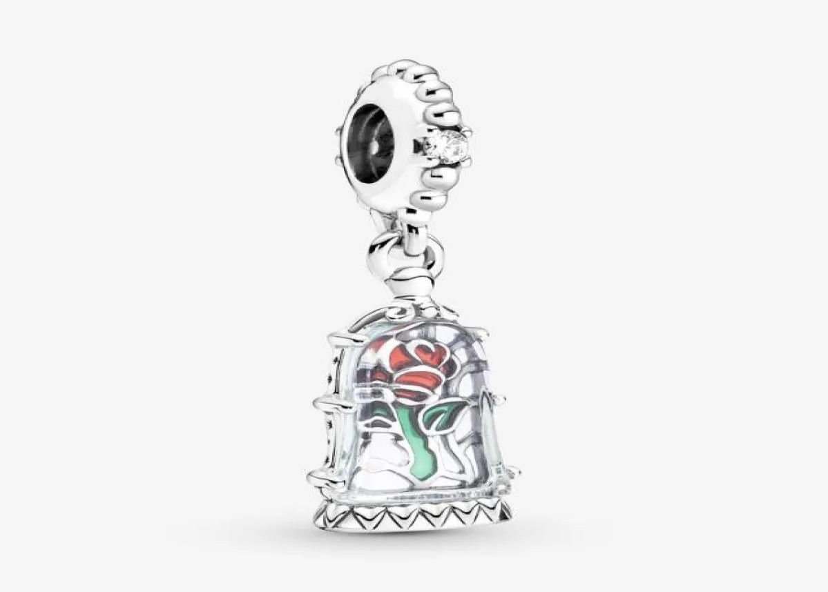 100 925 Sterling Silver Enchanted Rose Dangle Charm Fit Original European Charms Bracelet Fashion Women Wedding Commungement Jowllr976573