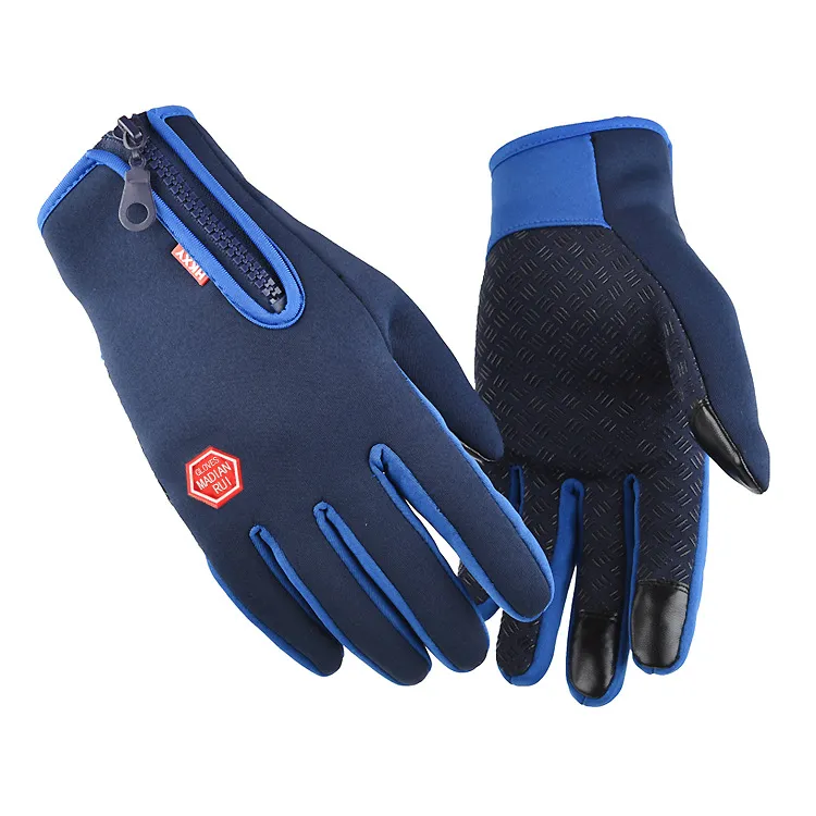 Gants chauds d'extérieur pour l'automne et l'hiver, écran tactile pour hommes, moto, ski, alpinisme, gants coupe-vent et résistants au froid, gants en polaire pour femmes