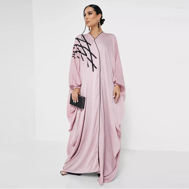 Этническая одежда с длинным рукавом, открытая Абая, повседневная исламская марокканская одежда, элегантное африканское нарядное платье, одежда высшего качества, эффектная египетская одежда