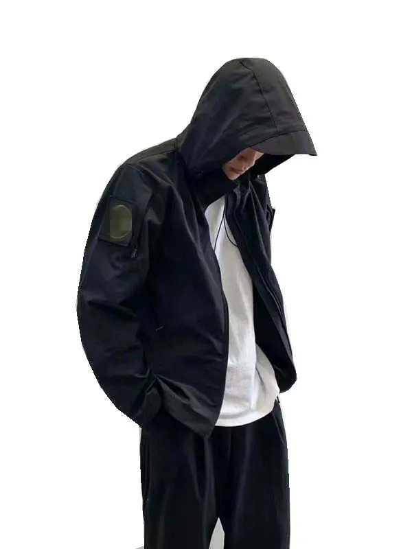New styleDesigner coat Waterproof coat Thick autumn coat stand collar feature men's jacket hardshell jacket couple coat
