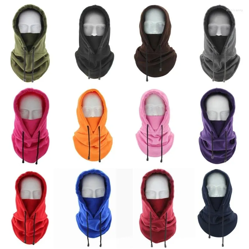 Boinas Fleece Balaclava Resistente ao Vento Inverno Térmico Quente Máscara Facial de Esqui Para Unissex