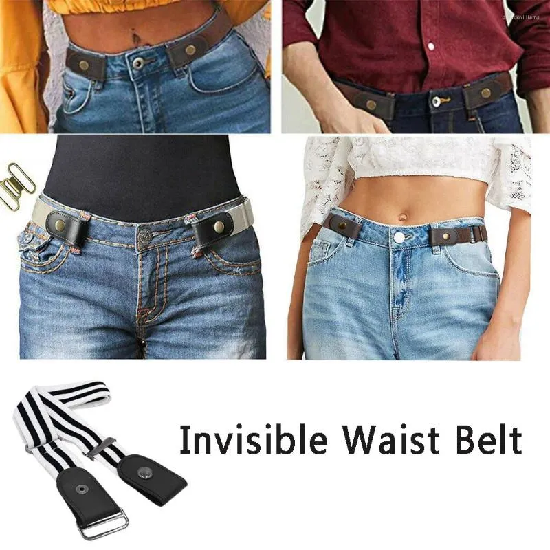 Belts Buckle- Band No Hassle Elastic For Jeans Bulge Belt Waist