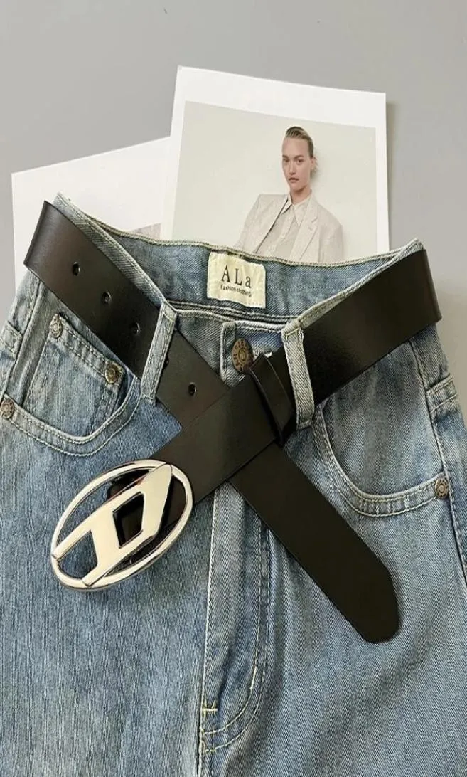 Belts Half Moon Belt Vintage Oval Metal Snap Buckle Fashion Luxury Adjustable Jean Decorative Belts Punk PU Leather Designer Belt 1955362