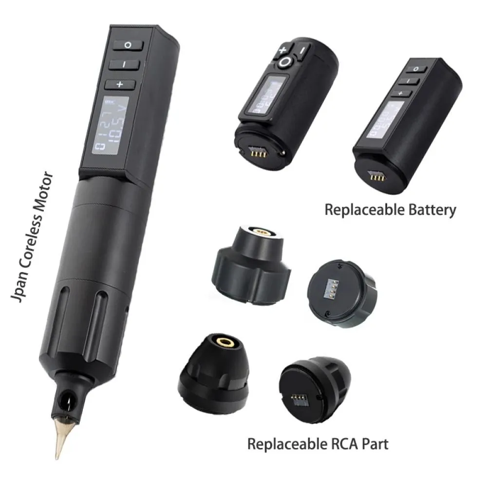 New Digital Display Wireless Tattoo Battery Pen Ro...